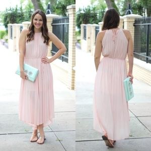 Mossimo Pleated High-Low Maxi Dress
